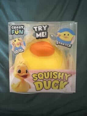 RMS Crazy Fun Squishy Duck Yellow Stretchy Squishy Toy 🔥Like Needoh
